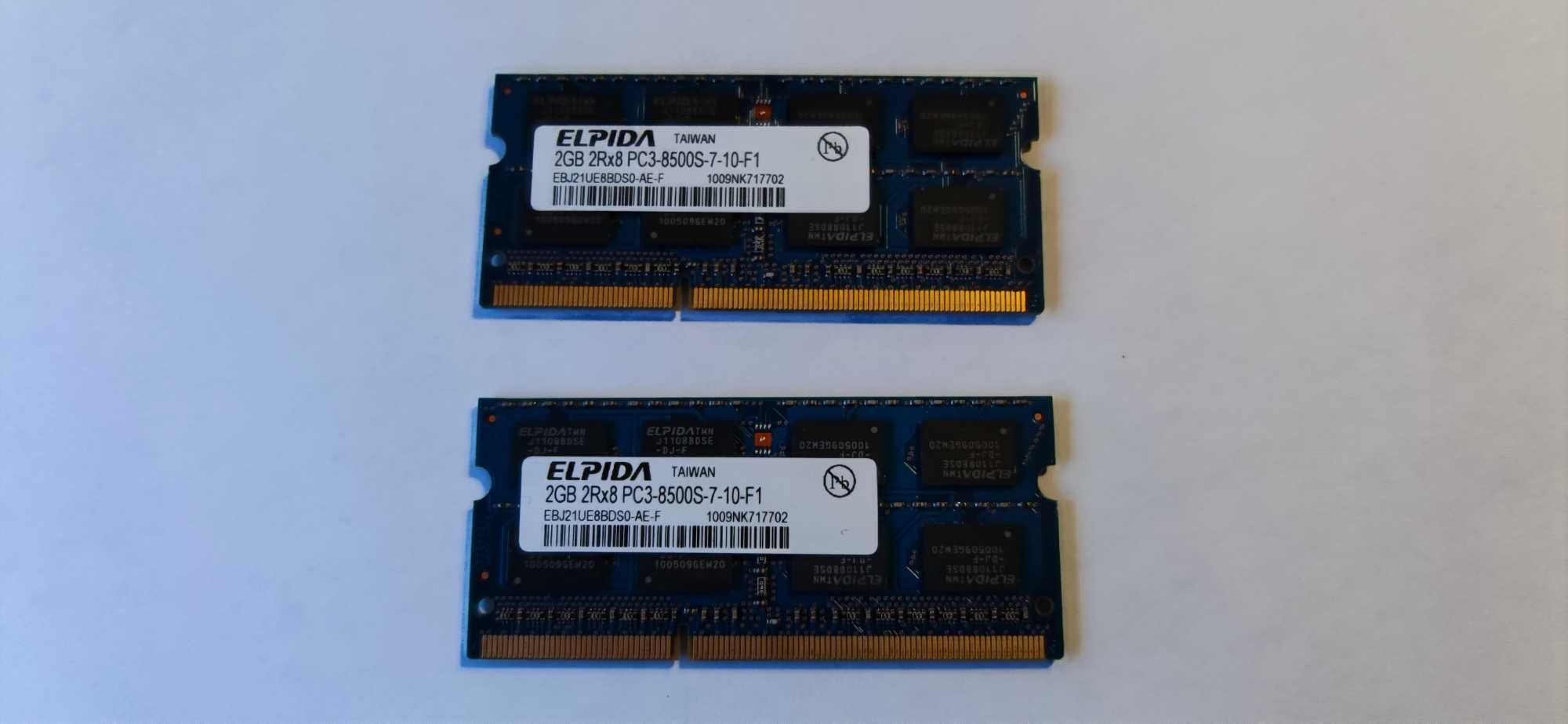 Memórias de portátil SODIMM 2x2GB