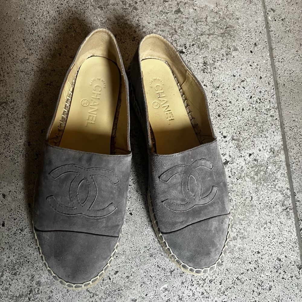Szare espadryle chanel 38/39