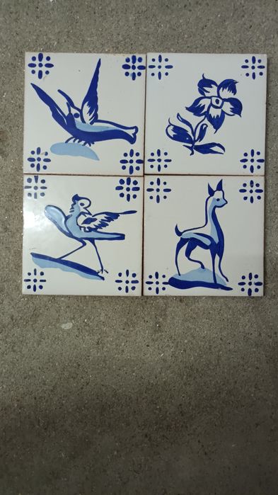 Azulejos de figura avulsa 13x13 cm de 1920 lusitania