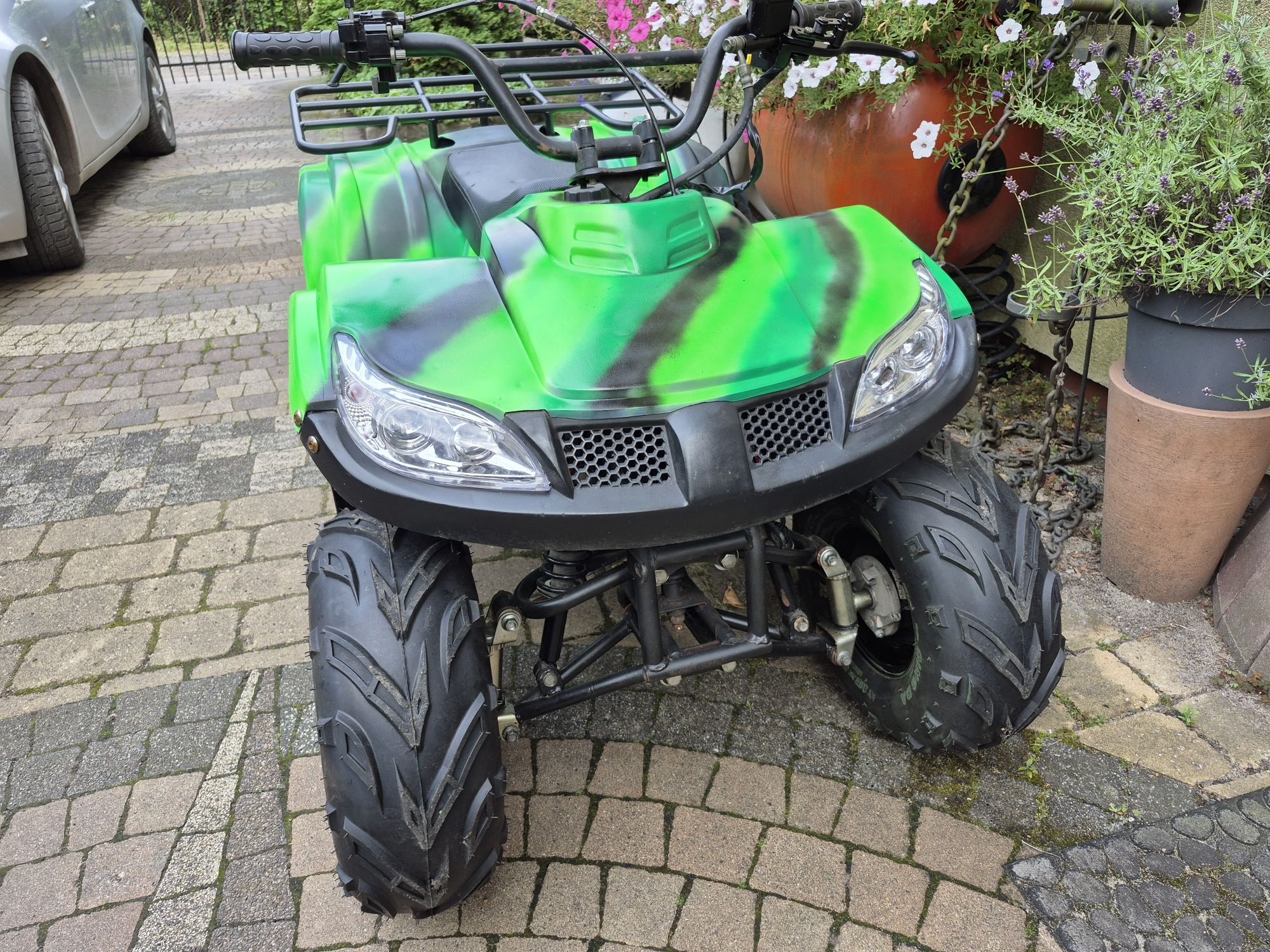 Quad 125 cm sprawny, nowe koła, 110 cm