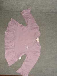 Bluza marynarka bawełniana wrzosowa rocha little rocha 6-9 m-cy 74 cm.