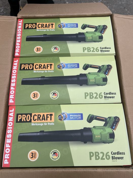 Акумуляторна повітродувка Procraft PB26 (1 АКБ та зп)
