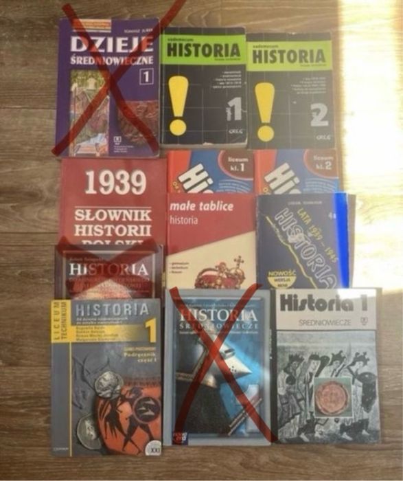 Zestaw książek historia liceum technikum matura