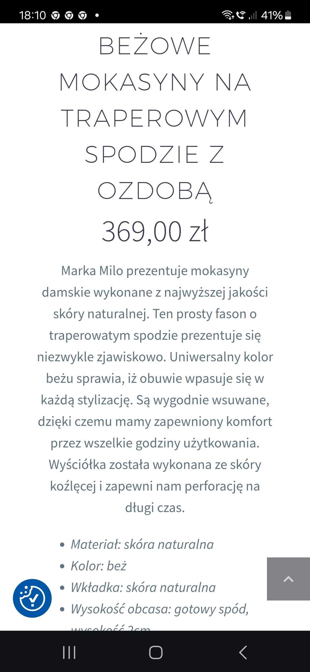 Buty lofty mokasyny inuovo skora nat 41 nowe