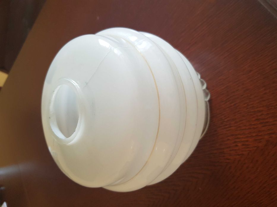 2 szklane klosze PRL