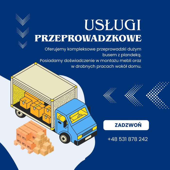 Usługi przeprowadzkowe – montaż mebli, prace domowe!