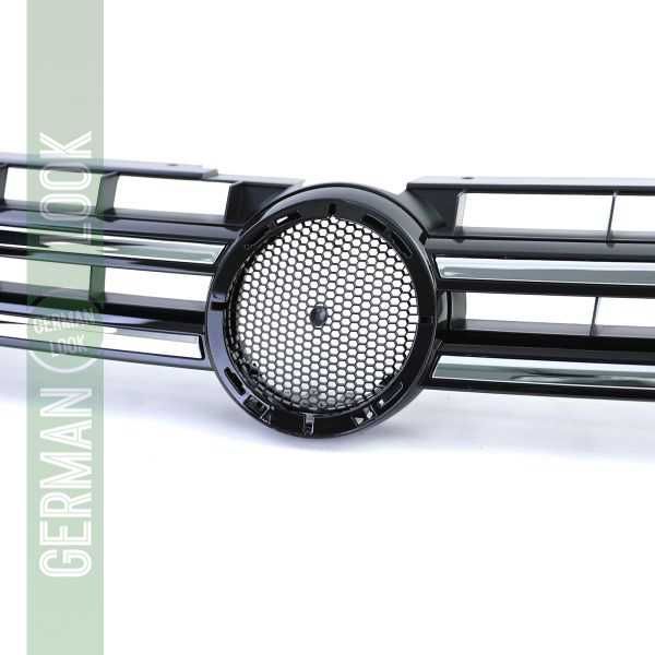 Grelha cromada preta brilhante VW Touareg 2 de 7P pré-facelift 10 a 14