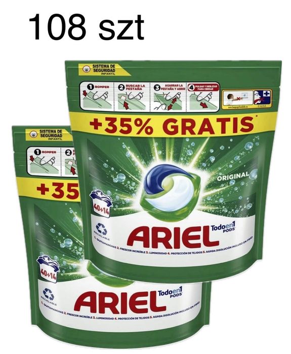 Ariel kapsułki do prania uniwersalne 108 szt
