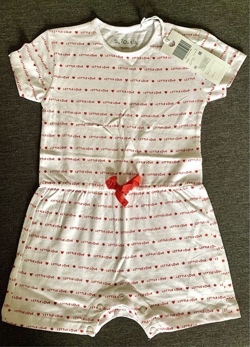 Pajac rampers letni krótki rękaw 86 nowy z metką