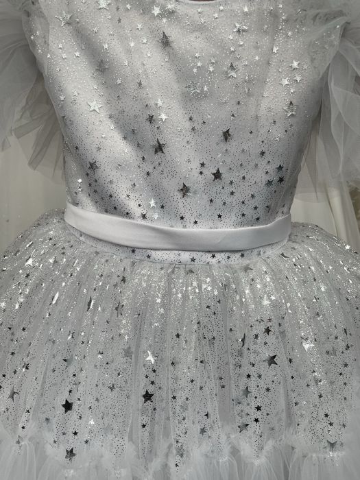 Сукня сніжинка , сукня для дівчинки 3-5 років , святкова сукня