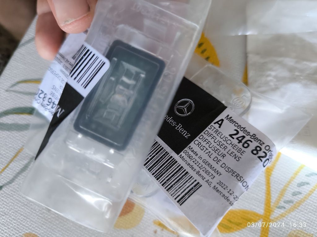 Luz de matrícula em led Mercedes