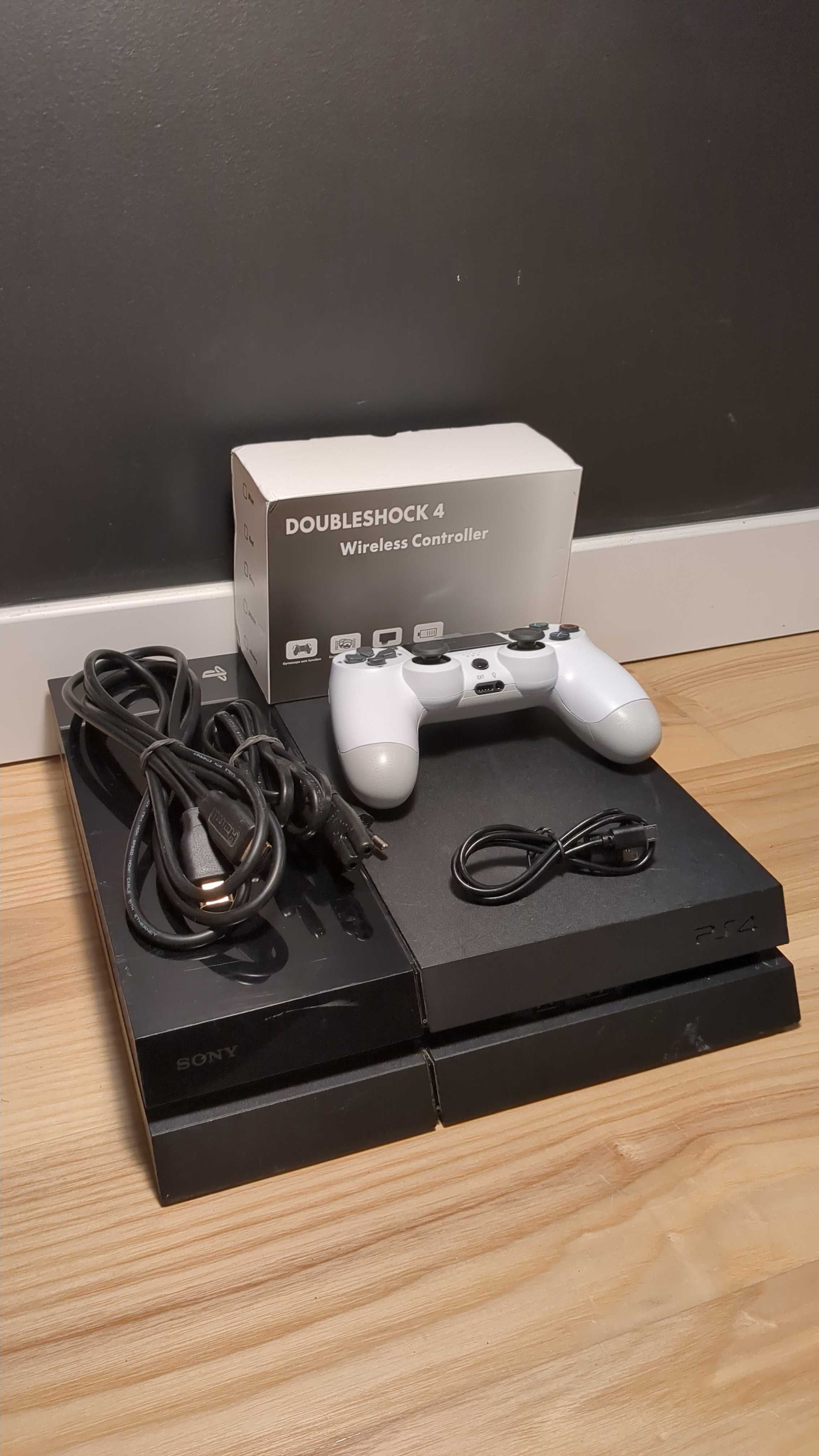 PlayStation 4 Fat 1TB | Pad Dualshock 4 + Okablowanie [PS4]