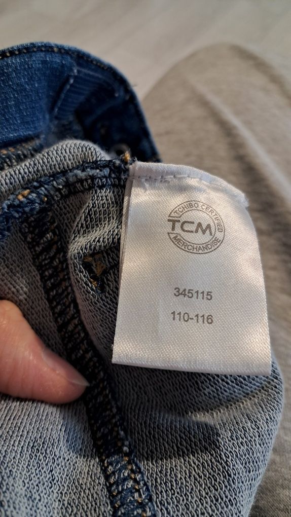 Tchibo dżinsowe legginsy R 110/116