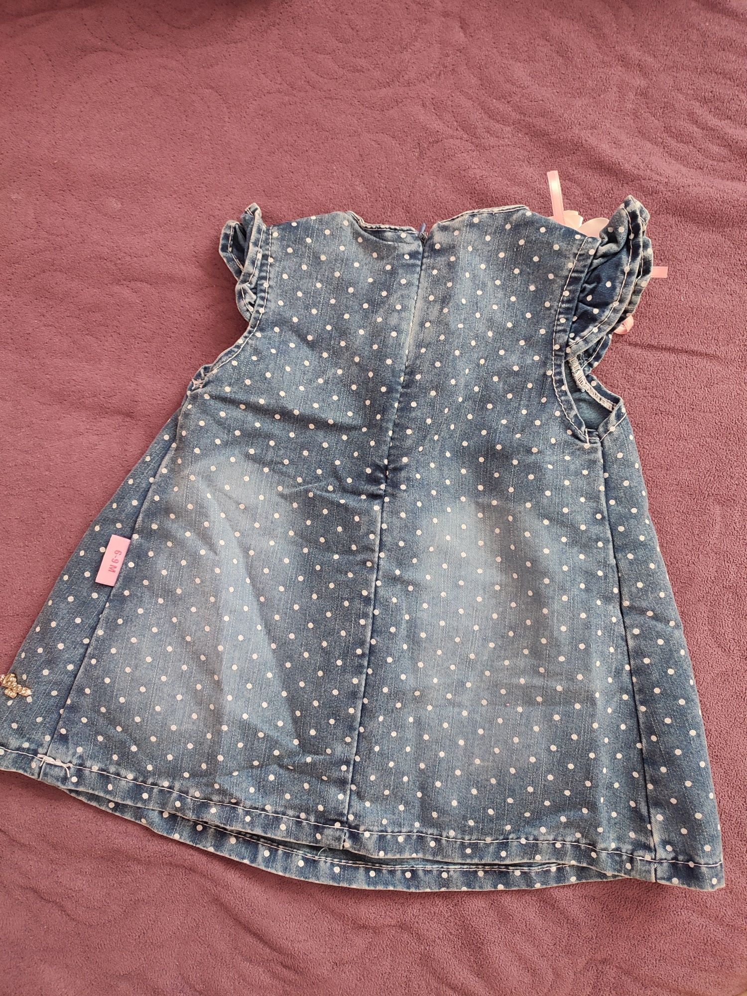Jeansowa dżinsowa sukienka niemowlęca