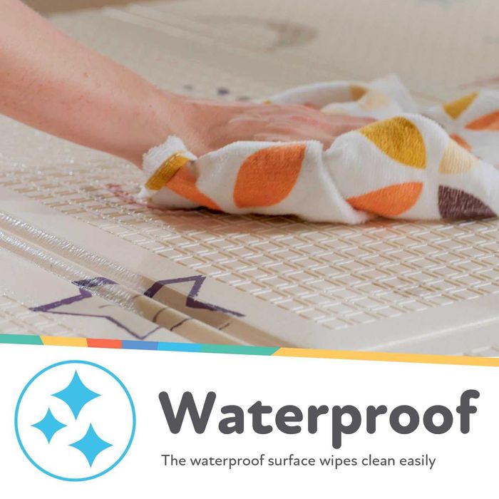 килимок двосторонній дитячий  Nuby - Складаний та легкий Зірки та небо