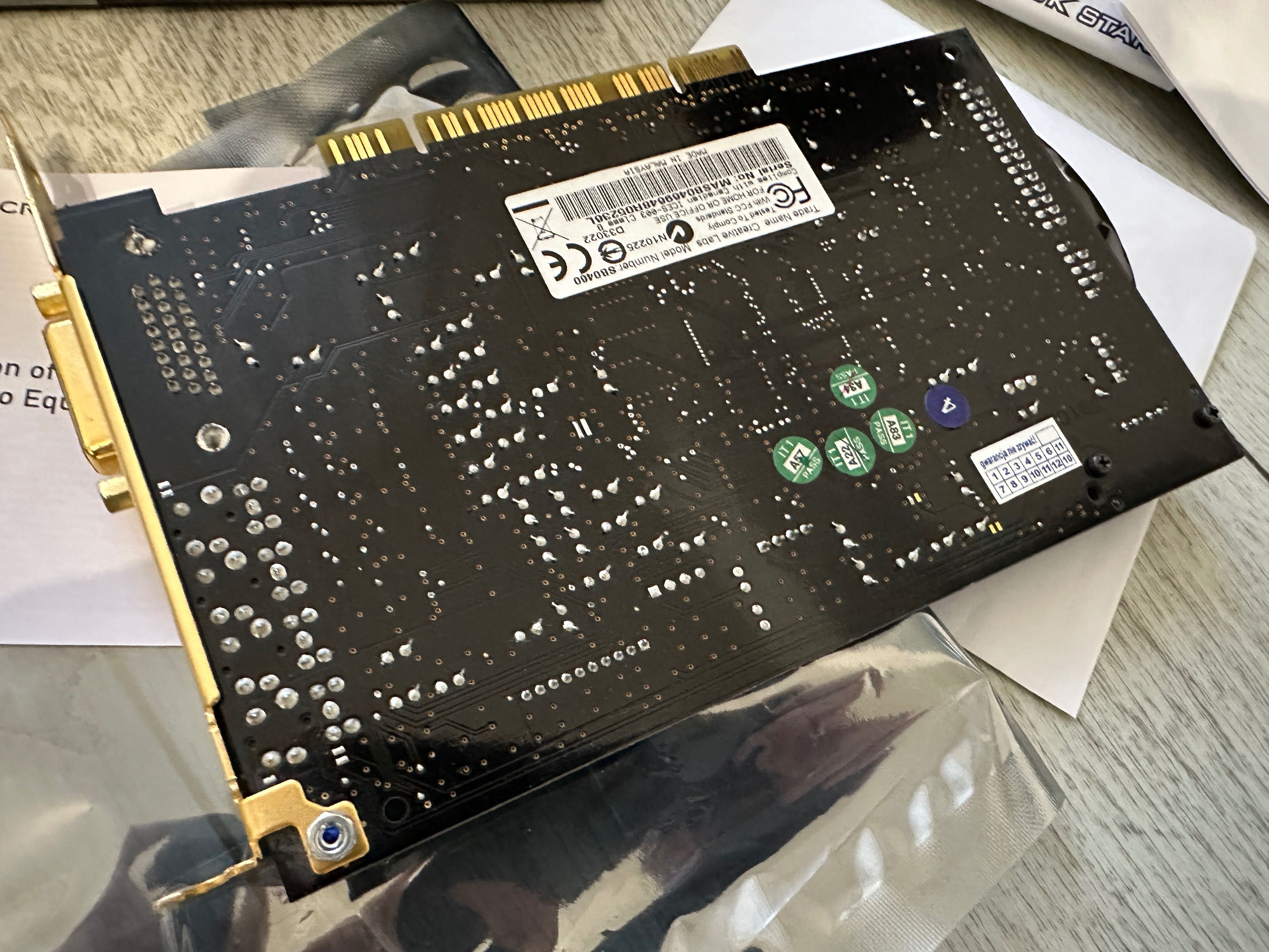 Sound Blaster Creative  x-fi Fatal1ty GamerPro SB0460 64M 7.1 PCI