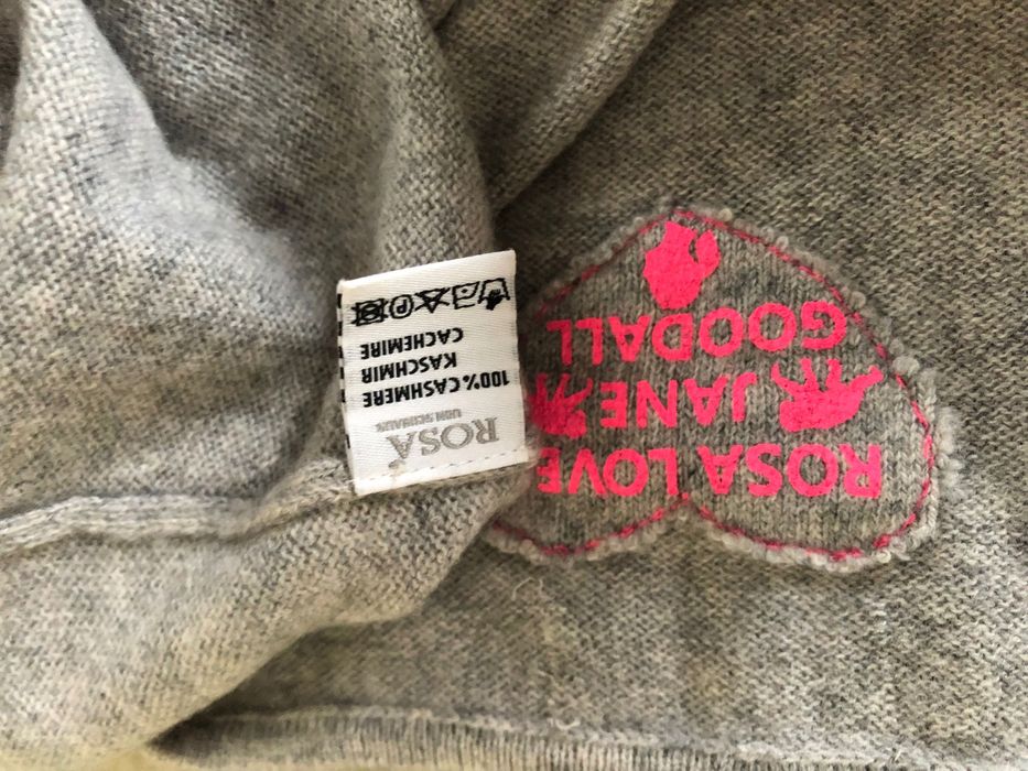 Niespotykany sweter ROSA 100% kaszmir edycja na cześć Jane Goodall