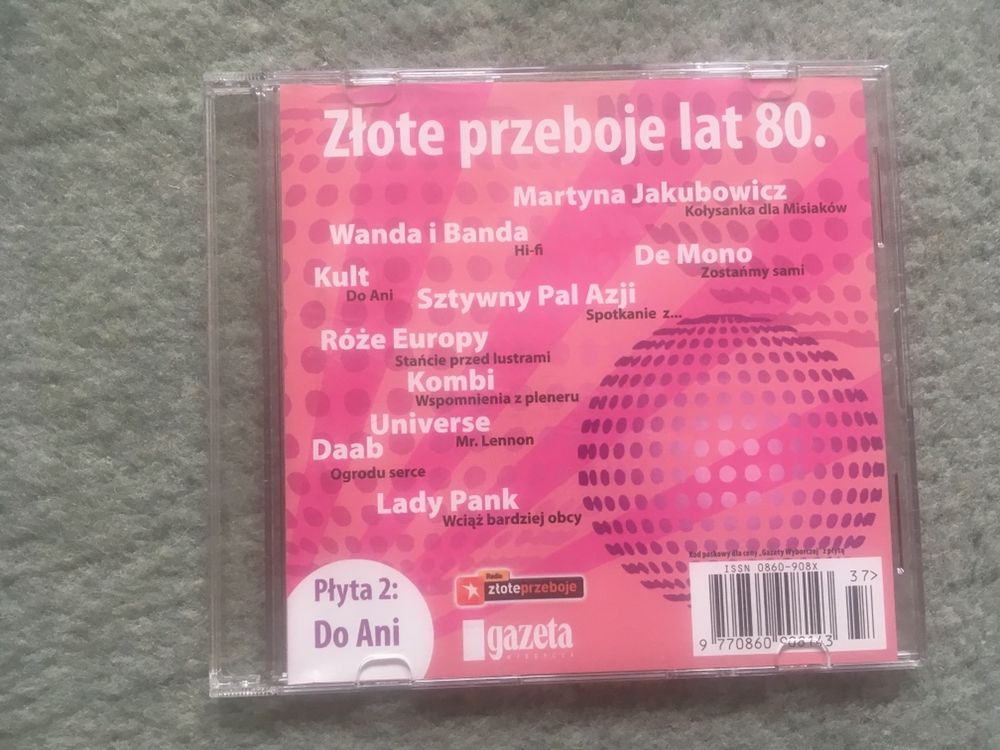 Złote przeboje lat 80 płyta cd