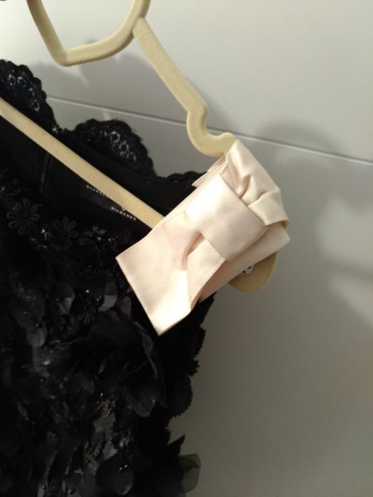 Elegancka czarna sukienka balowa Black Diamonds Giancarlo rozmiar L