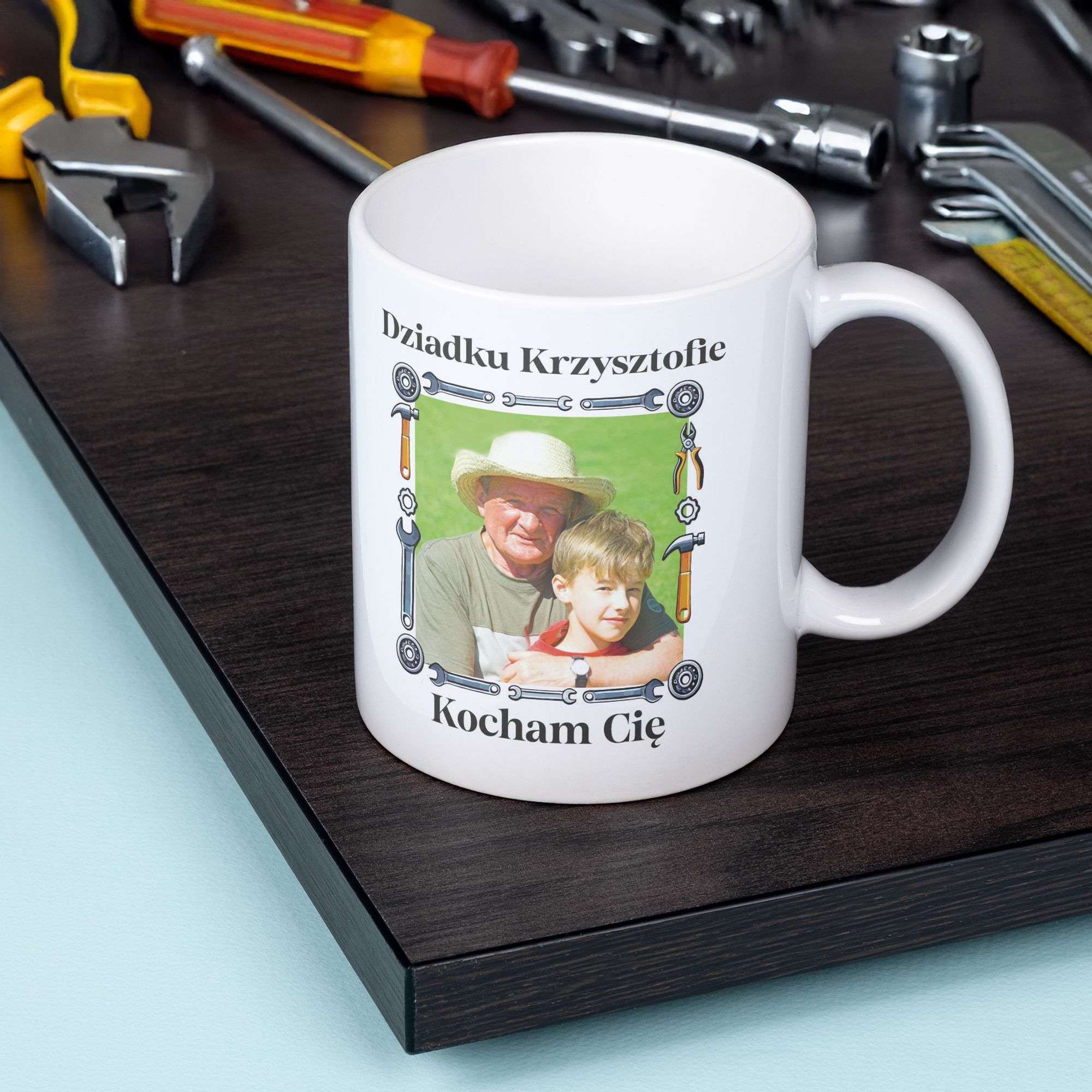 Kubek na Dzień Dziadka personalizowany z Twoim zdjęciem dla Dziadka