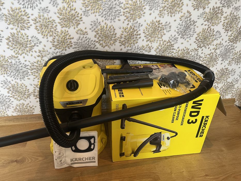 Новий Пилосос Karcher WD3 на 19л!!! 2в1 з гарантією 24 місяці!