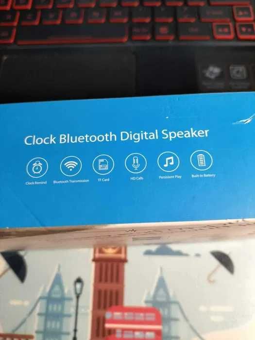 Lustrzane zegarek radio bluetooth