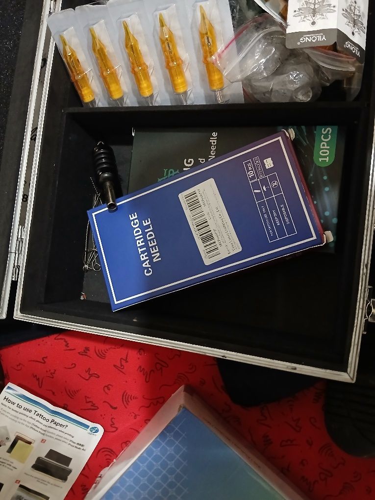 Kit tatuagem  completo usado +impressora termica+pen wireless