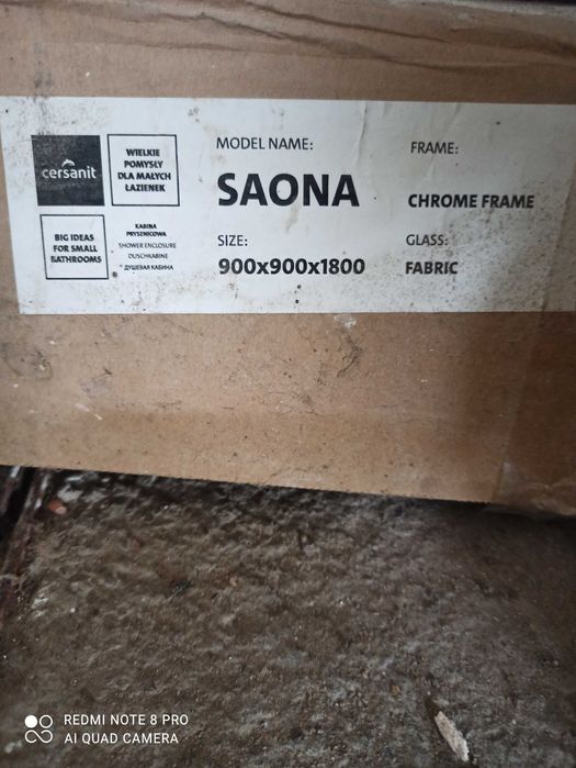 душева кабіна CERSANIT SAONA продам нова 900*900*1800