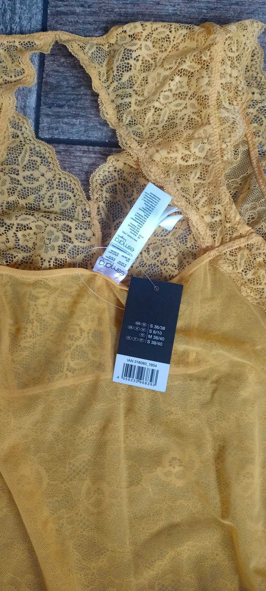 Esmara koronkowe body S