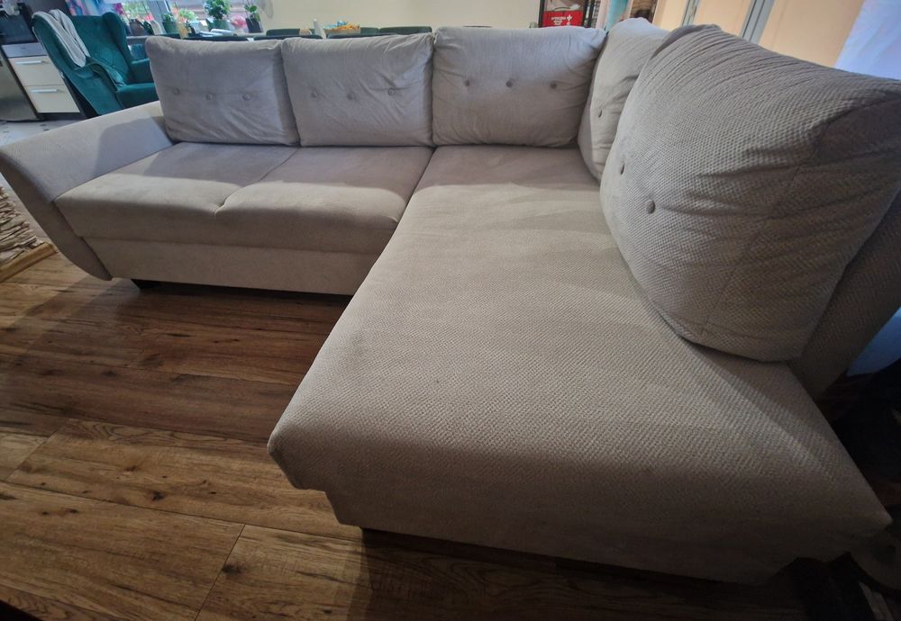Sofa  narożnik beżowa