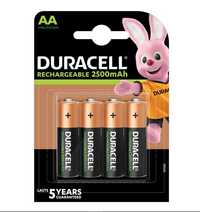 Baterias Duracell Recarregáveis 1.2V 2500mAh Ni-Mh AA 4 Un