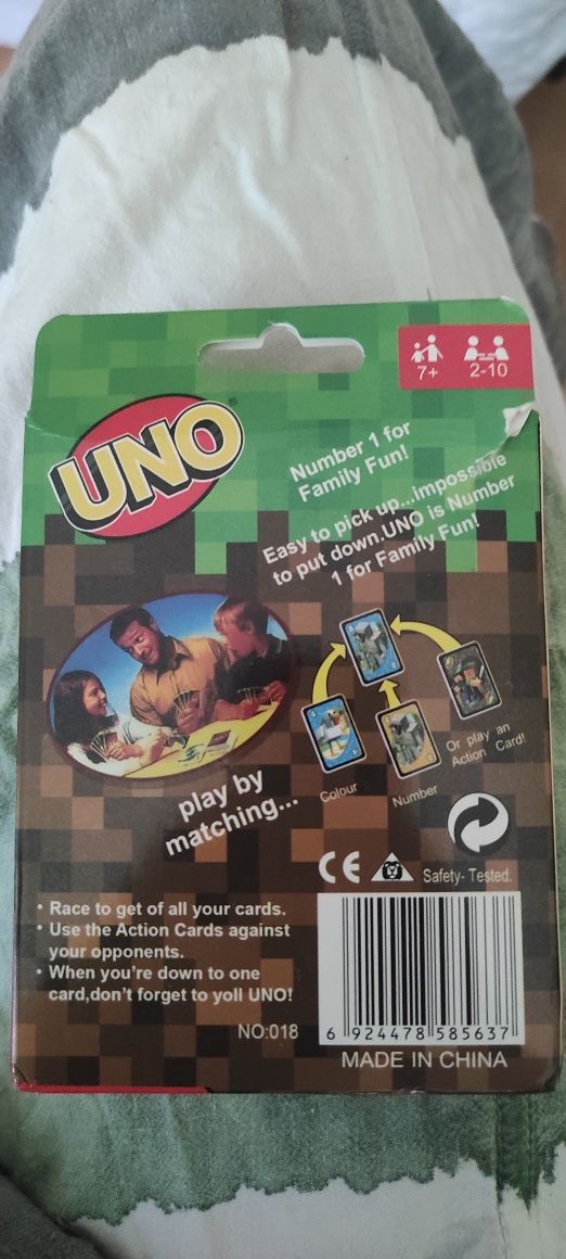 Karty Uno Minecraft