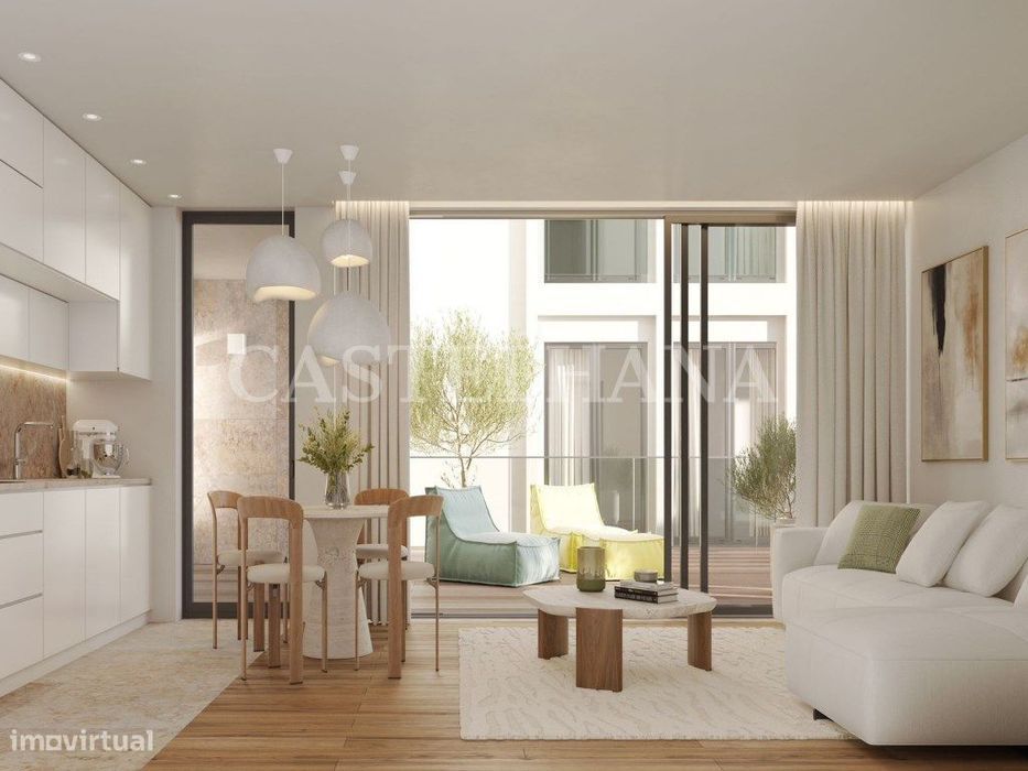 Apartamento T2 duplex com varanda em novo empreendimento em Alvalad...