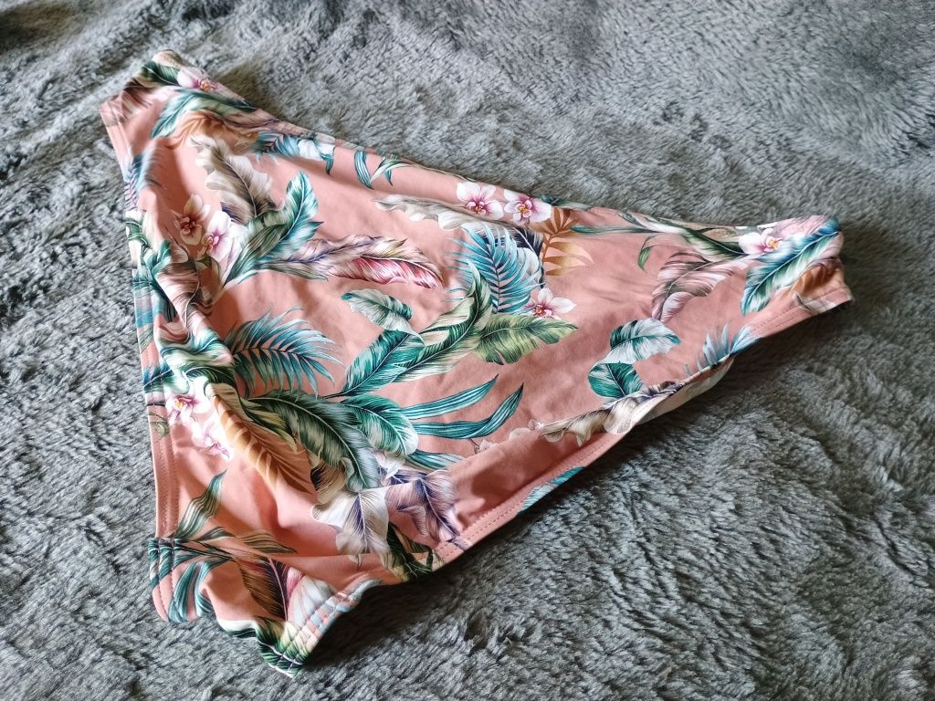 Dół od bikini Tropikalne kwiaty
