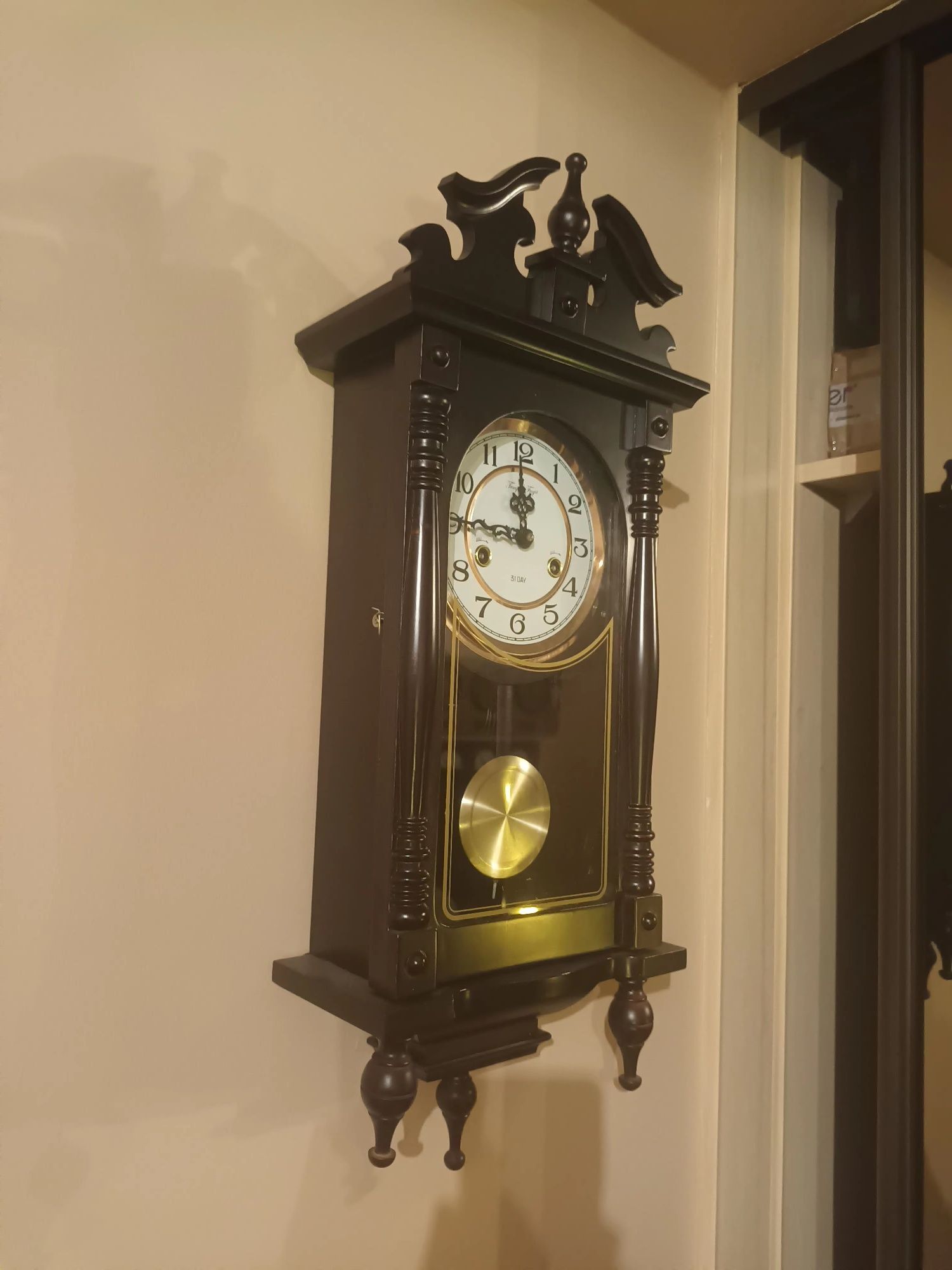 Zegar wiszący drewniany wenge cena sklep 959