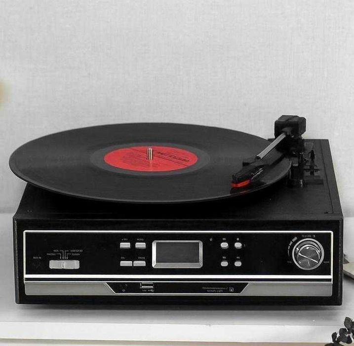 Вініловий програвач + блютуз для платівок виниловый проигрыватель