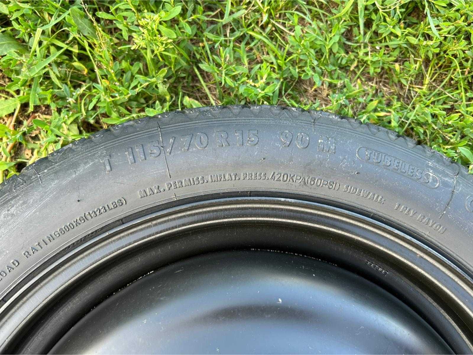 Koło dojazdowe zapasowe Mitsubishi Colt CZ3 115/70 R15