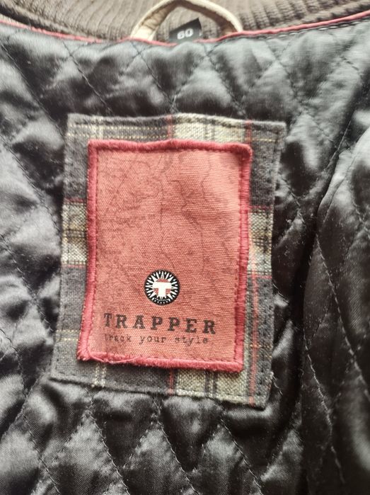 Trapper parka męska ze skóry naturalnej kurtka skórzana z dopinką