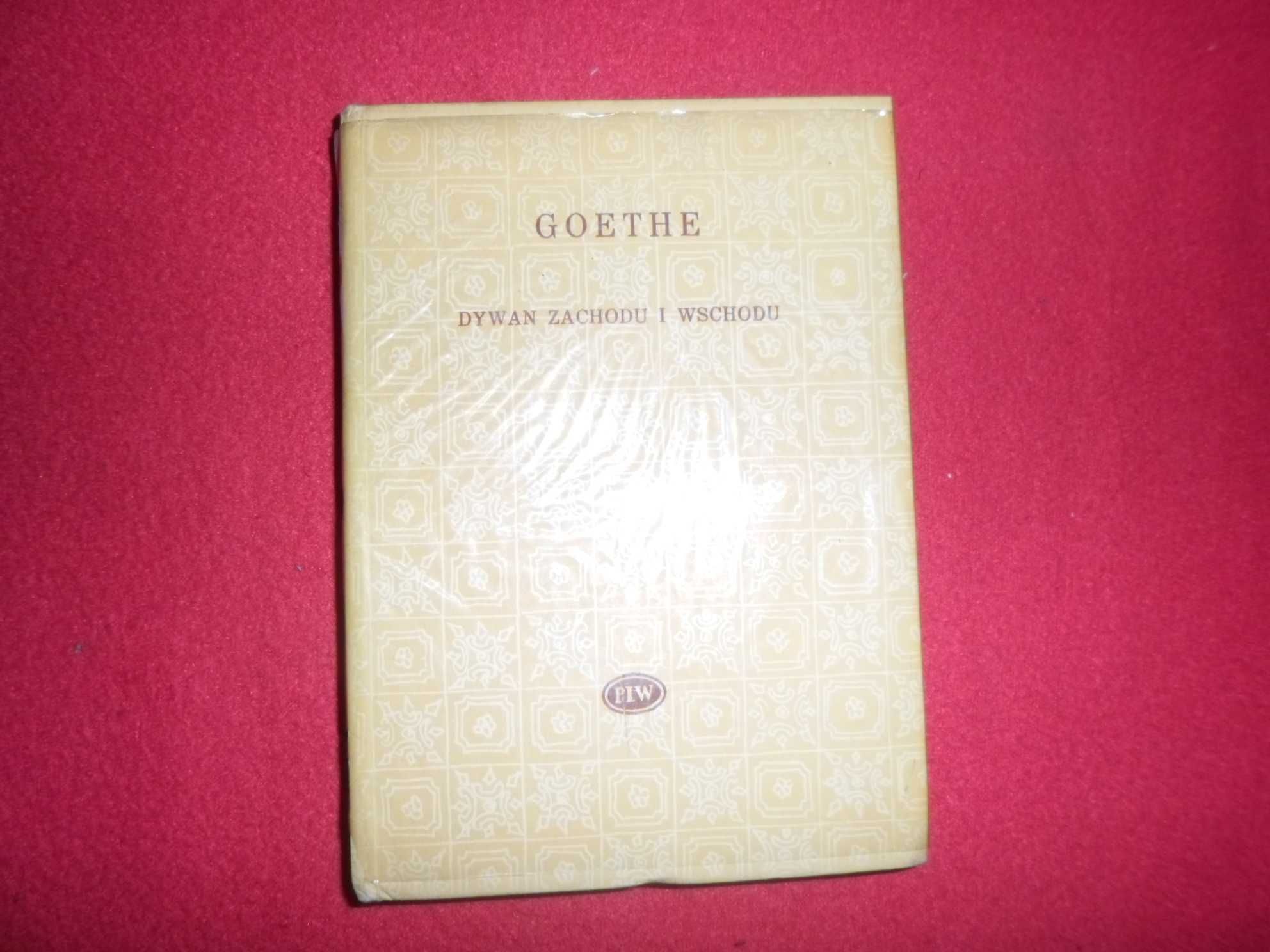 J. W. Goethe - Dywan Zachodu i Wschodu 1963 PIW  z serii Bibl. Poetów