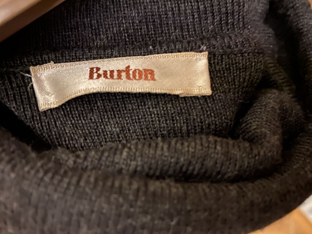 Burton Długi sweter sukienka sweterkowa z golfem M L