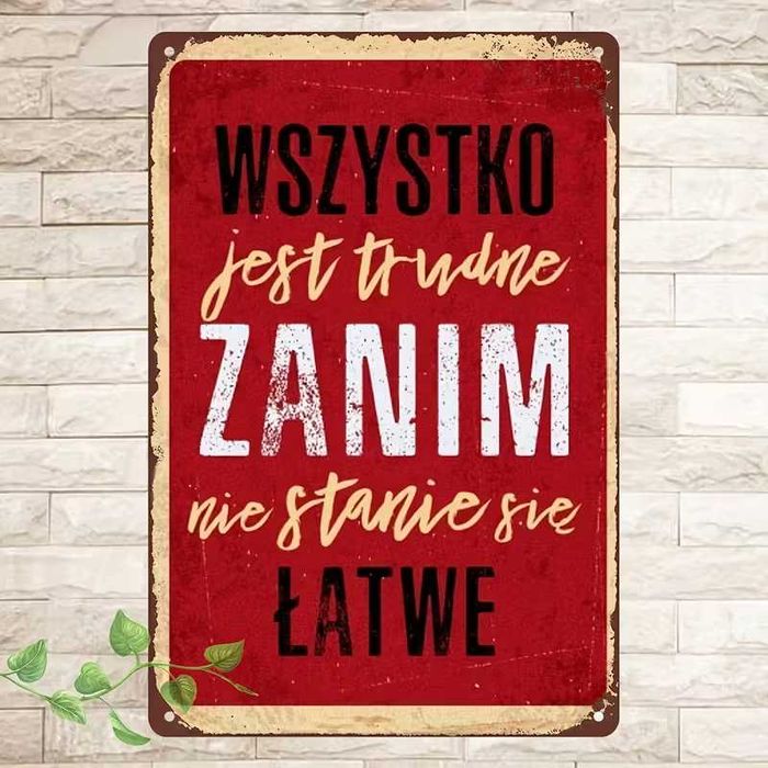 Nowa metalowa tablica