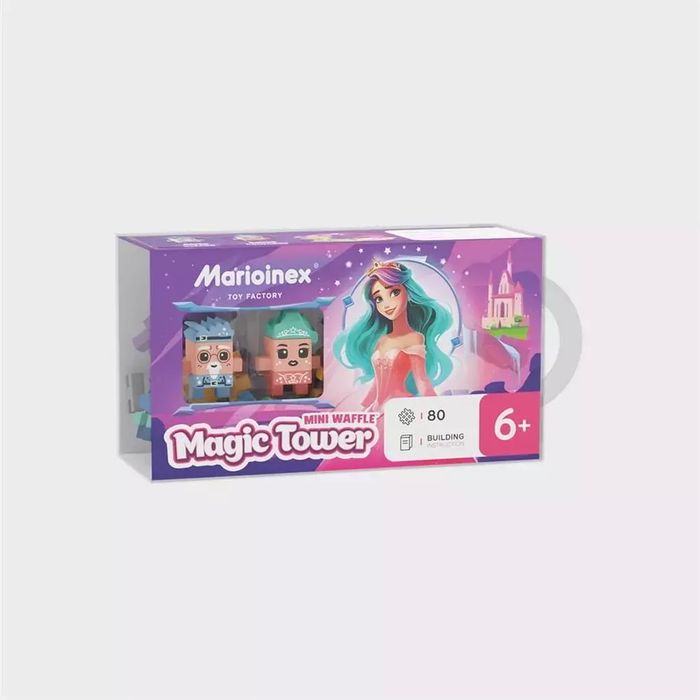 Mini Waffle 80 elementów Magiczna Wieża. Mario-inex
