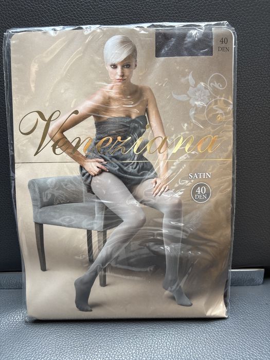 Veneziana satin rajstopy 40 den grafitowe 3 38 M