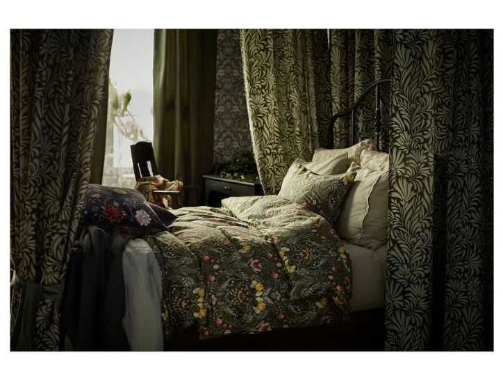 Komplet pościeli IKEA KARRDUNORT zielony 150x200