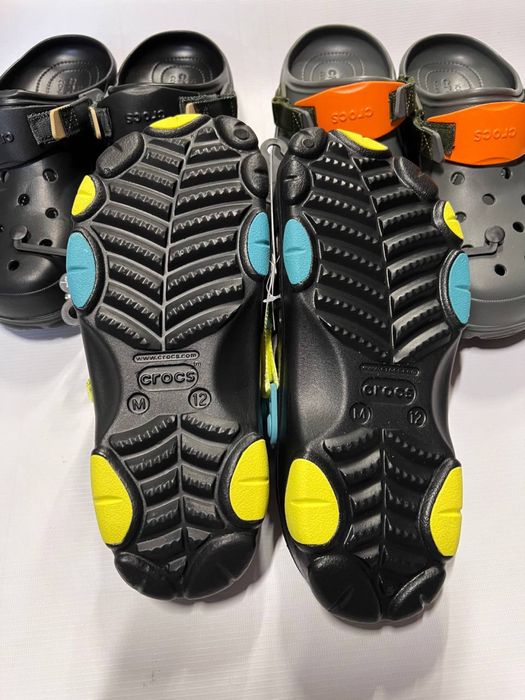 Літні крокси сандалі Crocs шлопанці оригінал чоловічі чорні туристичні