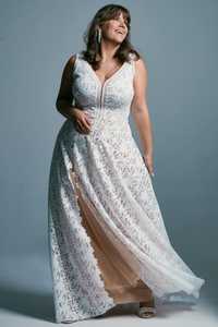 NOWA suknia ślubna boho SANTORINI + dopasowanie w cenie 1 (plus size)