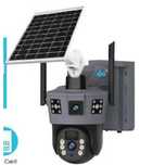 360 Камера    P18-   4G ЧЕРНАЯ SIM CARTA 4G   Solar ptz 6MP camera