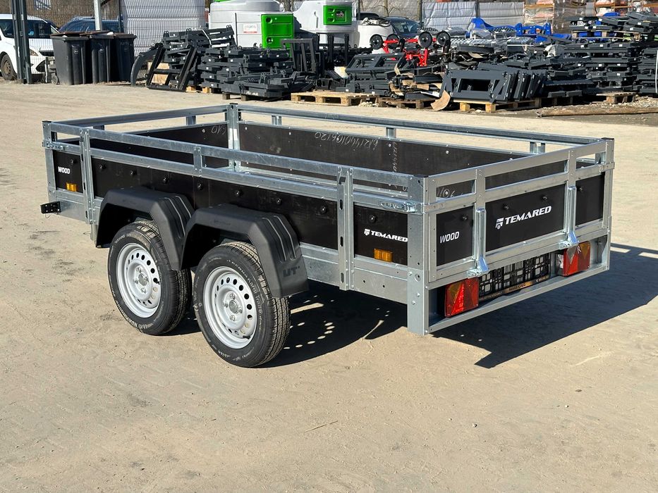 Przyczepa Temared WOOD - burty ze sklejki, sklejkowe, nowa z papierami