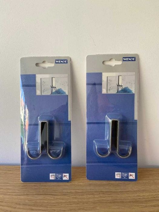 WENKO Cabides duplos de aço inoxidável - Cada unidade 3 euros