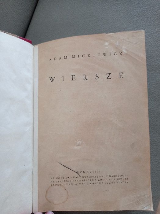 Adam Mickiewicz wiersze